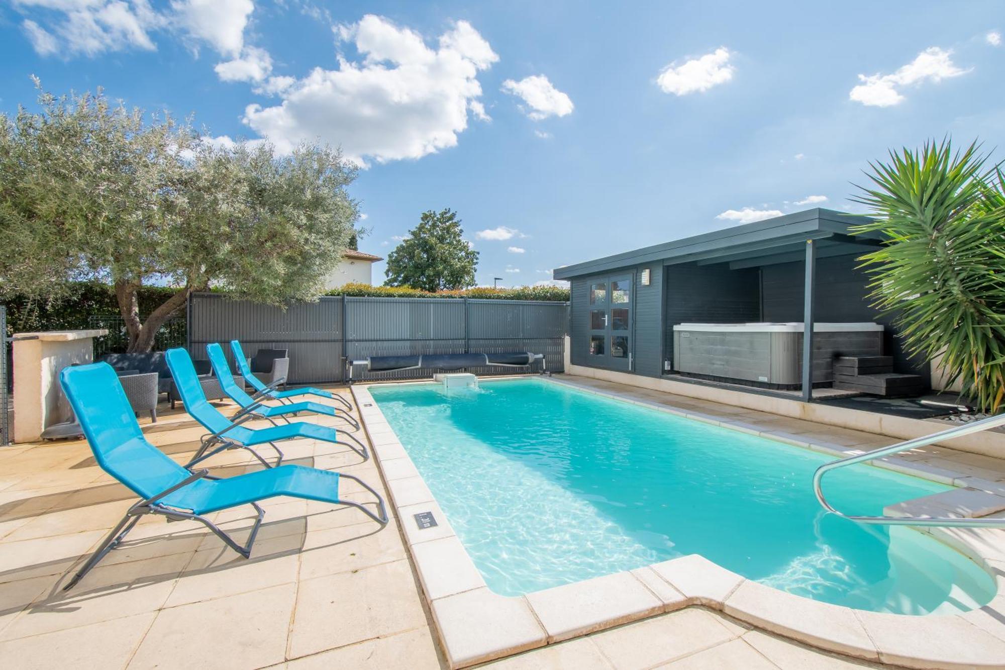 Guesthouse La Costiere - Logements Independants - Espace Piscine Jacuzzi Lunel  Buitenkant foto